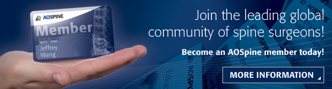 Become an AOSpine member today.